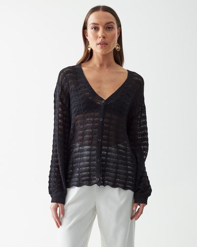 The Fated Macca Knit Shirt - Black