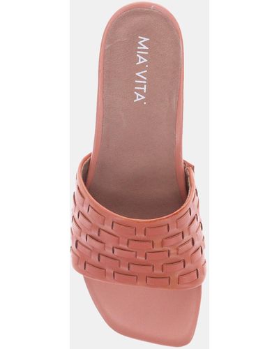 Mia Vita Yami Slide Sandal - Pink