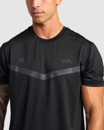 RVCA Rvca Runner Technical Short Sleeve Top - Black
