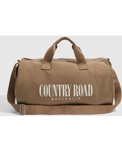 Country Road Organically Grown Cotton Heritage Duffle Bag - Natural