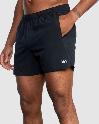 RVCA yogger Elastic Running Shorts 15" - Black