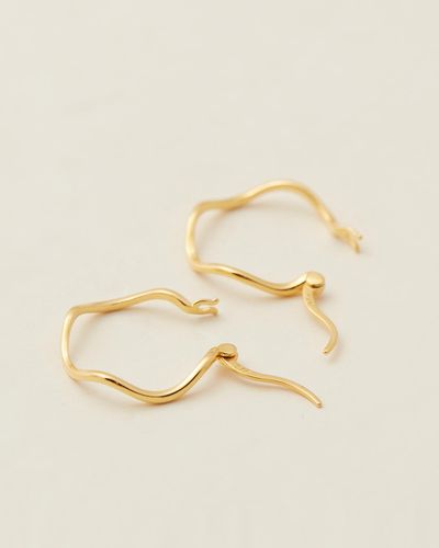 SAINT VALENTINE Vera Wave Hoops - Natural