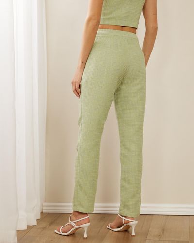 Atmos&Here Amalia Boucle Trousers - Green