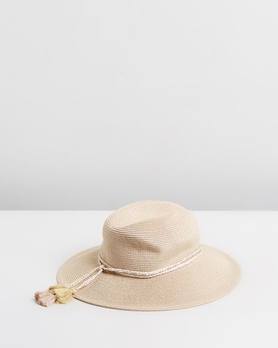 Seafolly Collapsible Fedora - Natural