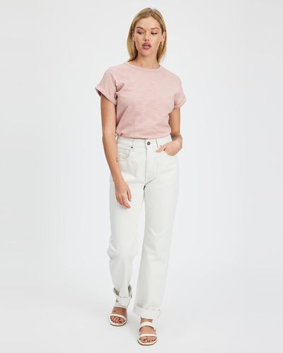 White By FTL Kat Tee - Pink