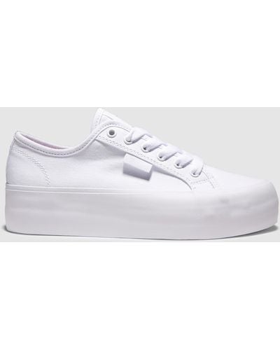 DC Shoes Manual Platform Shoes - White
