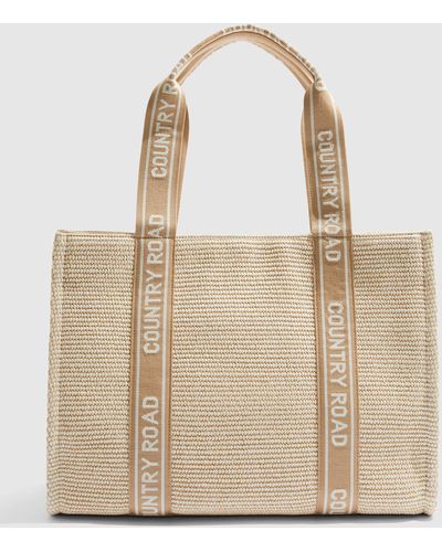Country Road Branded Tote - Natural