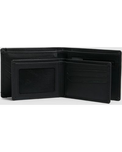 Quiksilver New Miss Dollar Bi Fold Leather Wallet - Black