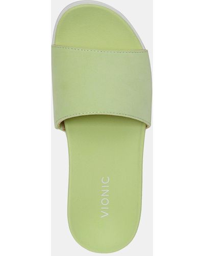 Vionic Val Slide Sandals - Green