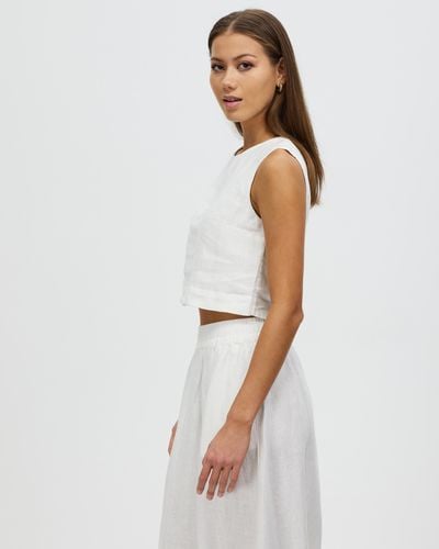 Assembly Label Nilsa Top - White