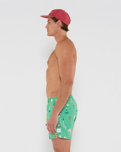 Skwosh In The Hole Swim Shorts - Green