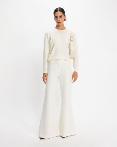 Cue Loose Fit Jumper - White
