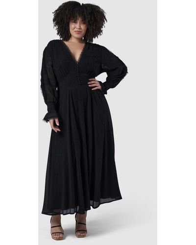 The Poetic Gypsy With Love Maxi Dress - Black