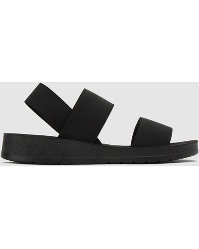 Betts Rise Vegan Comfort Footbed Sandals - Black