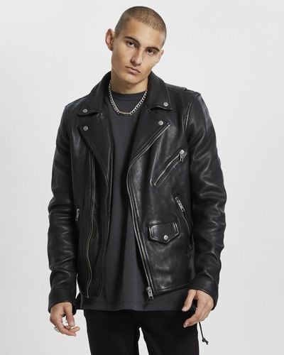 Ksubi Capitol Leather Jacket - Black