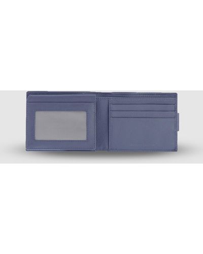 Cobb & Co Jones Rfid Safe Leather Wallet - Blue