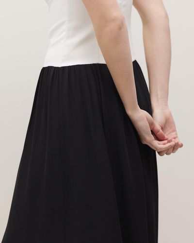 Minima Esenciales Kaili Drop Waist Dress - White
