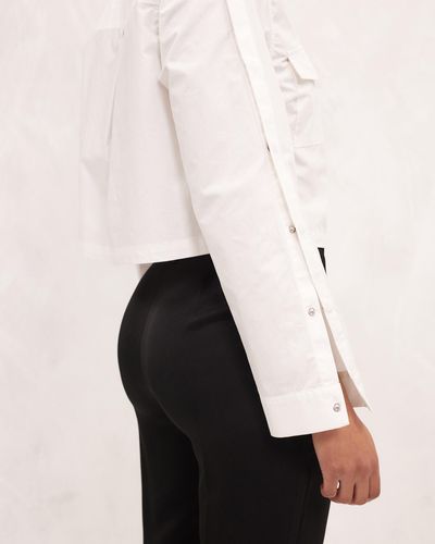 AERE Open Sleeve Shirt - White