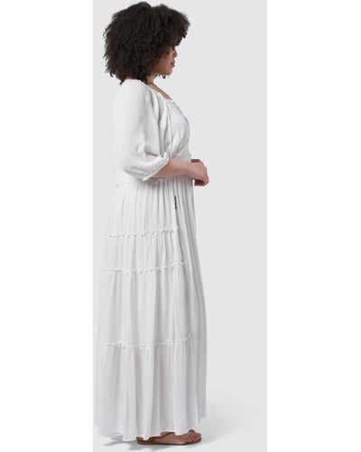 The Poetic Gypsy Tropez Maxi Dress - White