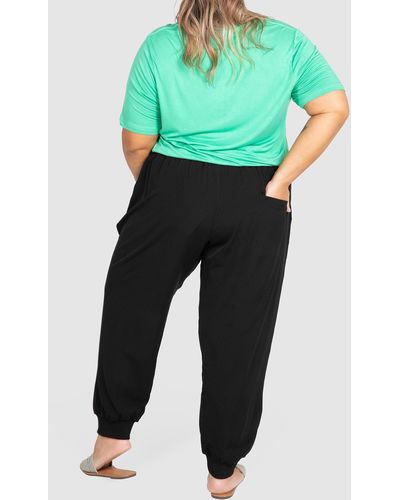 Love Your Wardrobe Bridie Utility Cuffed Trousers - Green