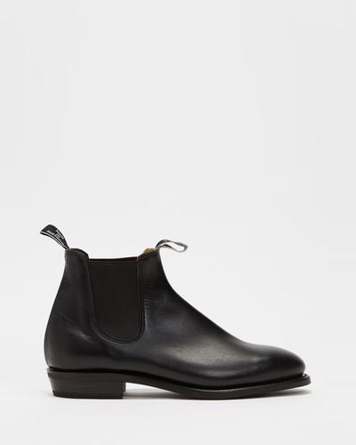 R.M.Williams Adelaide Boots Rubber Sole - Black