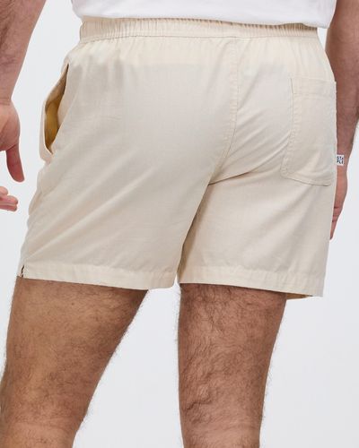 Staple Superior Hamilton Linen Blend Shorts - Natural