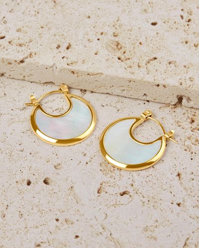 Pastiche Pearl Shadow Earrings - Natural