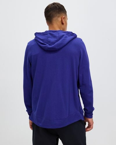 Under Armour Ua Rival Terry Lc Fz Hoodie - Blue