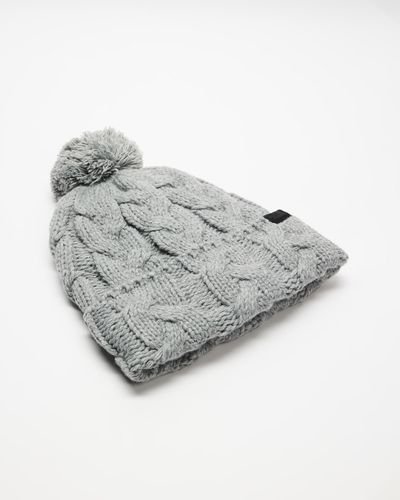The North Face Cable Minna Pom Beanie - Grey