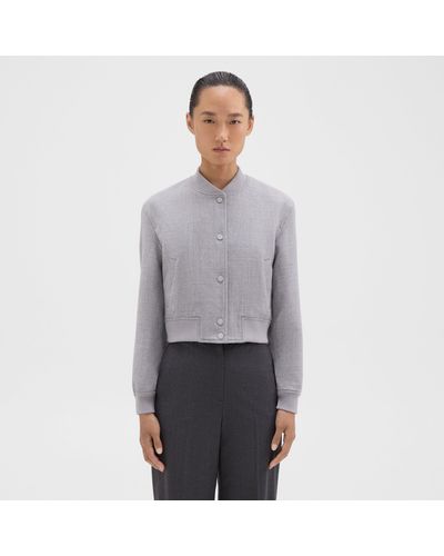  Gihuo Women's Oversized Wool Blend Jackets Button Down