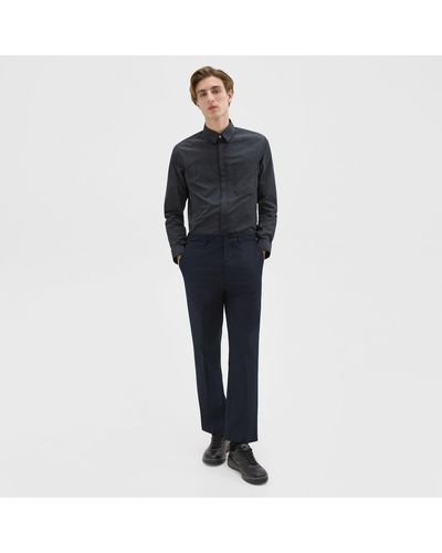 Theory Relaxed Virgin Wool Pant - Black