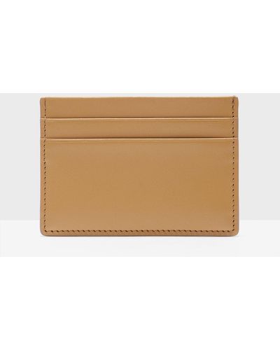 Theory Common Projects Leather Cardholder - Natural