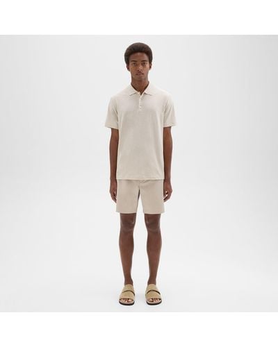 Theory Zaine 7" Short In Organic Cotton - Natural