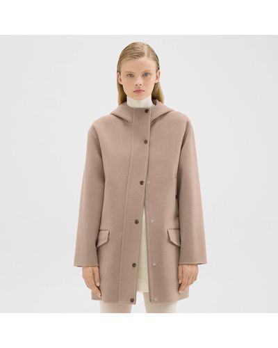 Theory Women's Double-Face Hooded Parka