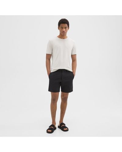 Theory Zaine Short In Stretch Cotton-blend - White