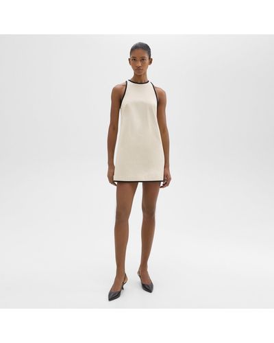 Theory Shift Dress In Organic Cotton - White