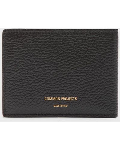 Theory Common Projects Leather Standard Wallet - Black