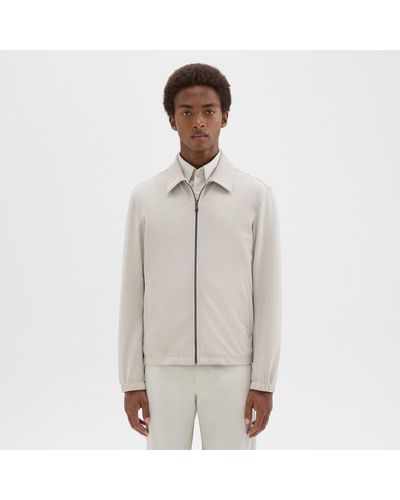 Theory Brody Jacket In Precision Ponte - White
