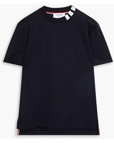 Thom Browne Cotton-jersey T-shirt - Blue