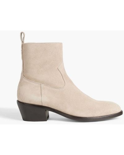 Jimmy Choo K-jesse Suede Ankle Boots - White