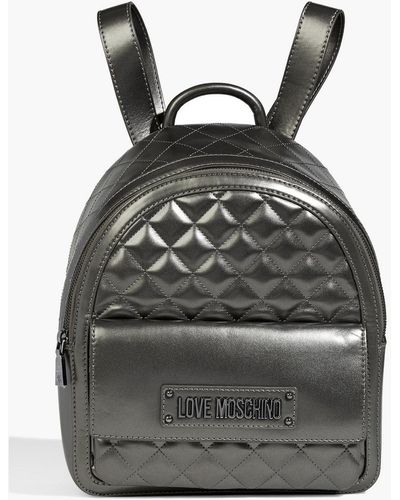 Love Moschino Quilted Leather Backpack - Multicolor
