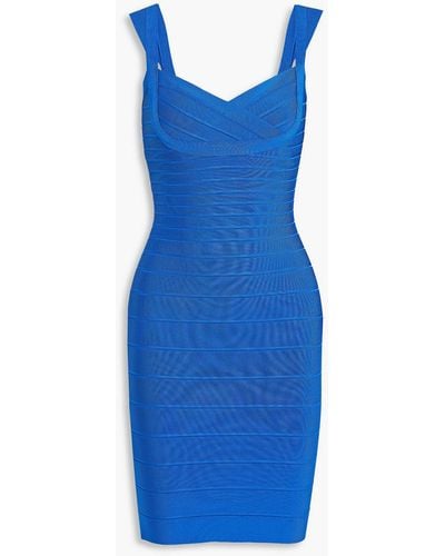 Hervé Léger Bandage Mini Dress - Blue