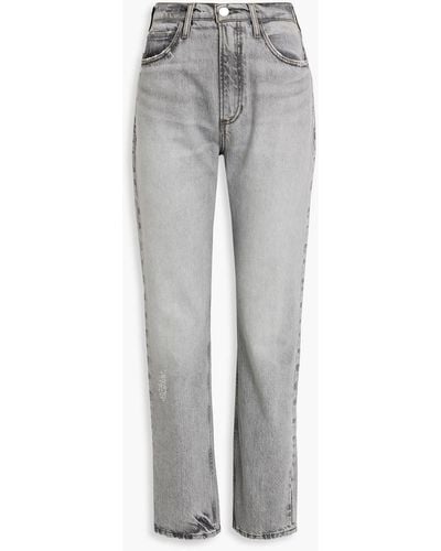 FRAME High'n'tight hoch sitzende jeans mit geradem bein - Grau