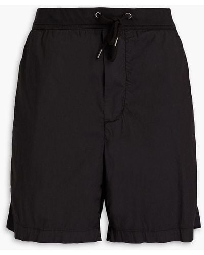 James Perse Stretch Cotton-blend Drawstring Shorts - Black