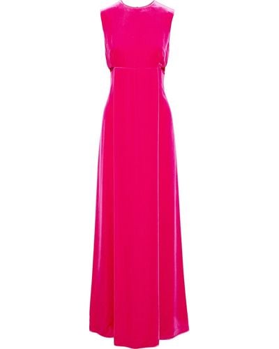 Valentino Garavani Cutout Velvet Gown - Pink
