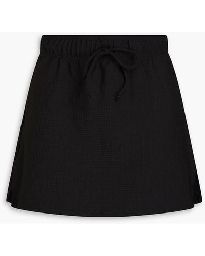 Onia Waffle-knit Mini Skirt - Black