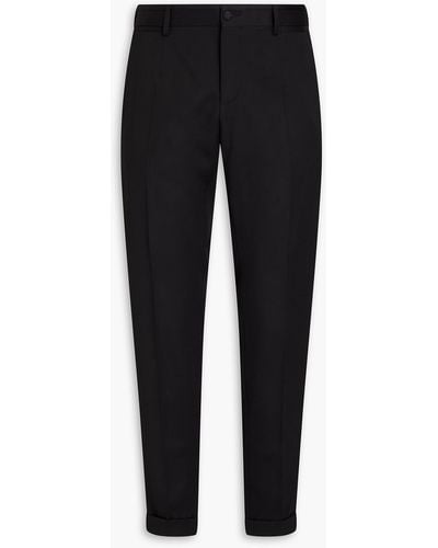 Dolce & Gabbana Wool-blend Twill Suit Pants - Black