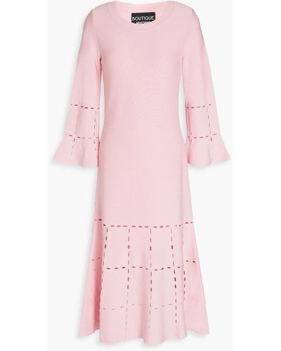 Boutique Moschino Pointelle-knit Dress - Pink