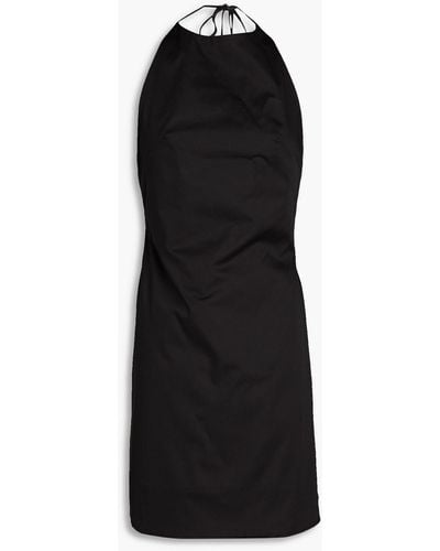 Bondi Born Rouleau Stretch-cotton Mini Dress - Black