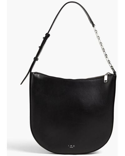 IRO Arc Leather Shoulder Bag - Black